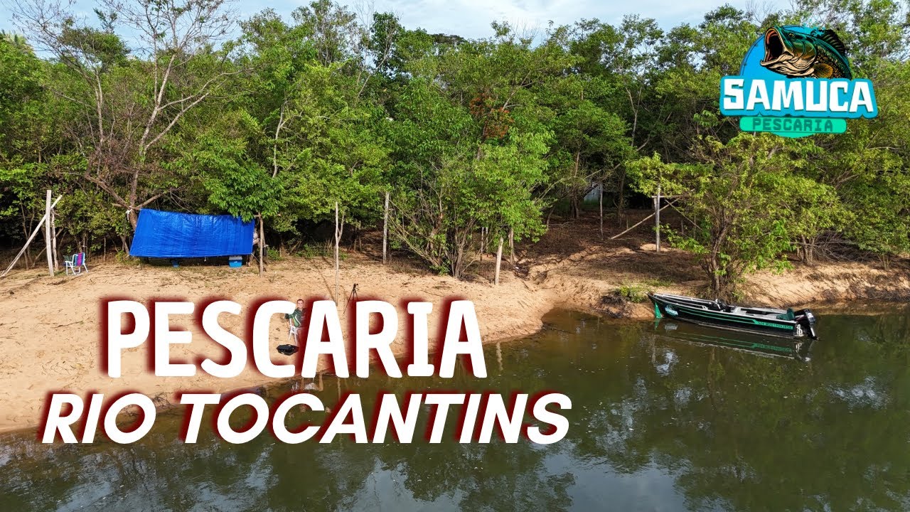Aventura Incrível no Rio Tocantins: Pescaria e Acampamento na Natureza com muitas imagens aérea.