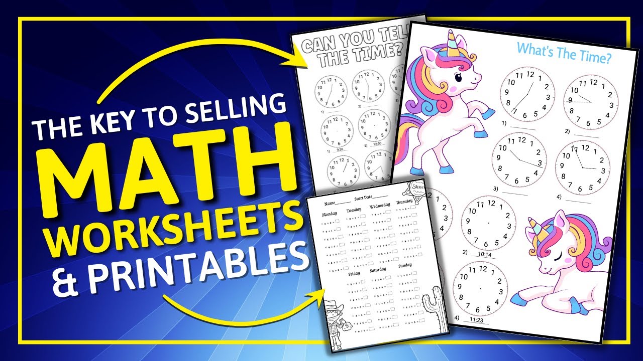 This Is The Key To Selling Math Workbooks & Math Printables Online