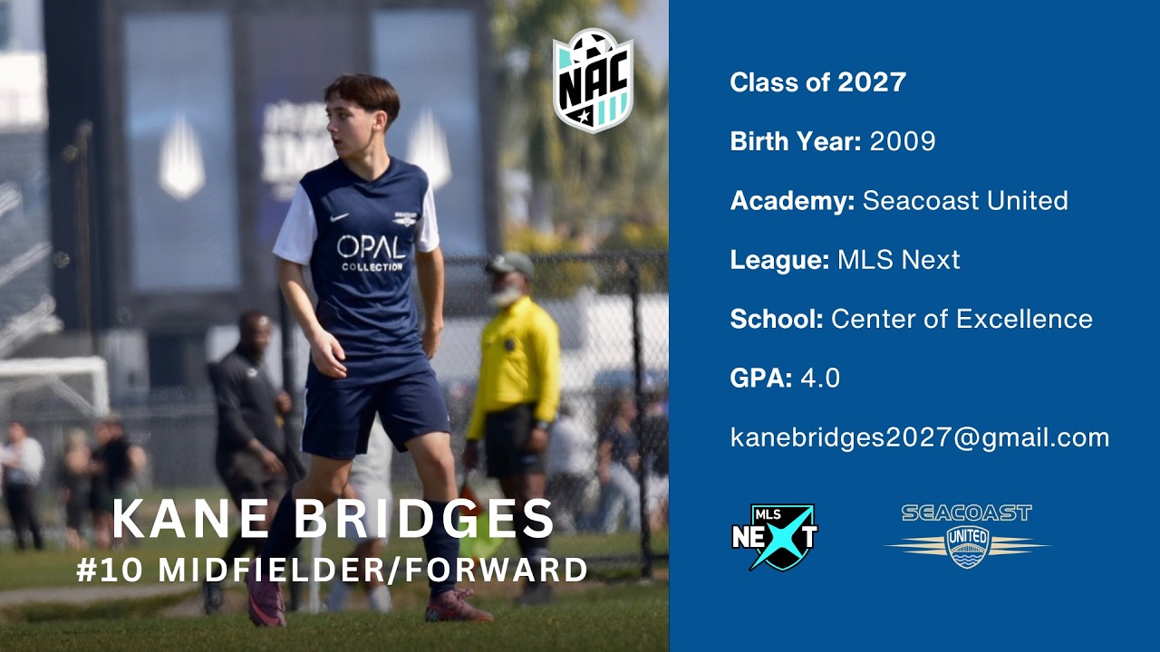 Kane Bridges | Seacoast United U17 | 2026 National Academy Championships Highlights (U17 All-Star)