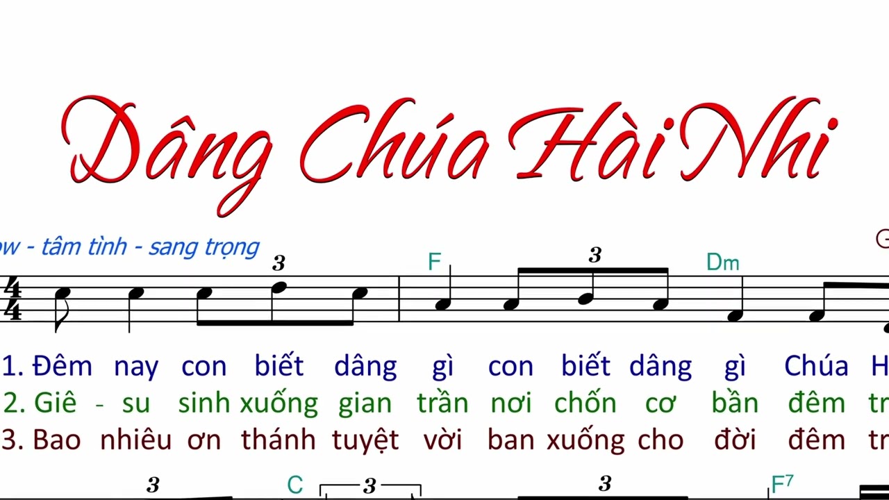 Dâng Chúa Hài Nhi(tập hát) - Giang Ân -  AnnaSaoMai