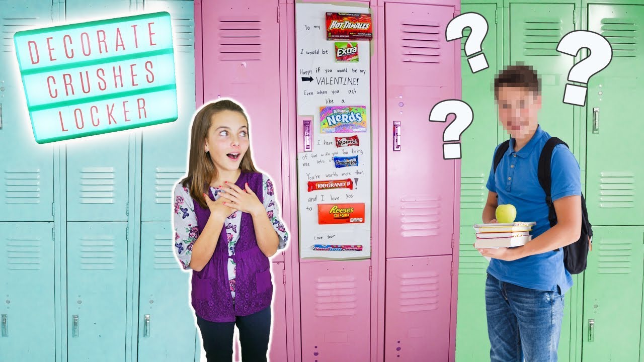 Decorate Your Crushes Locker ❤️| Easy Candy Grahm