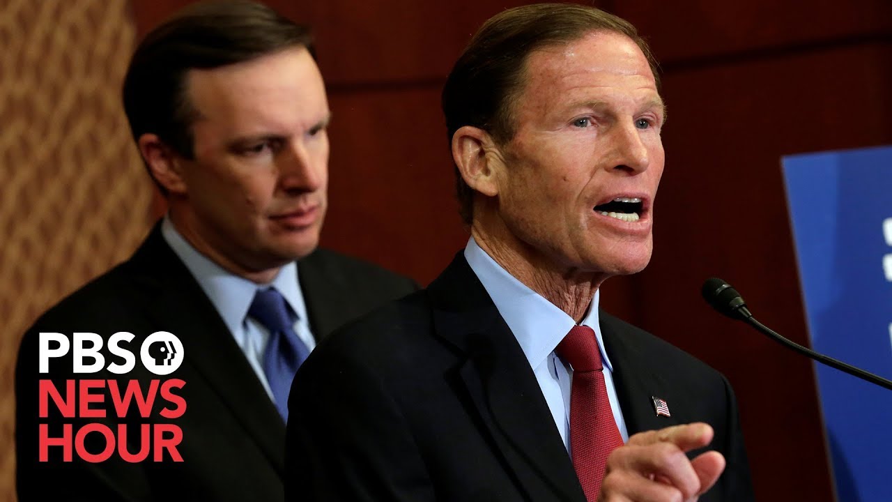 WATCH LIVE: Senate Democrats Chris Murphy and Richard Blumenthal discuss gun background check bill