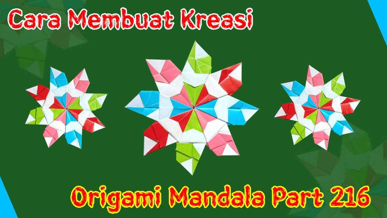 Cara Membuat Kreasi Origami Mandala Part 216