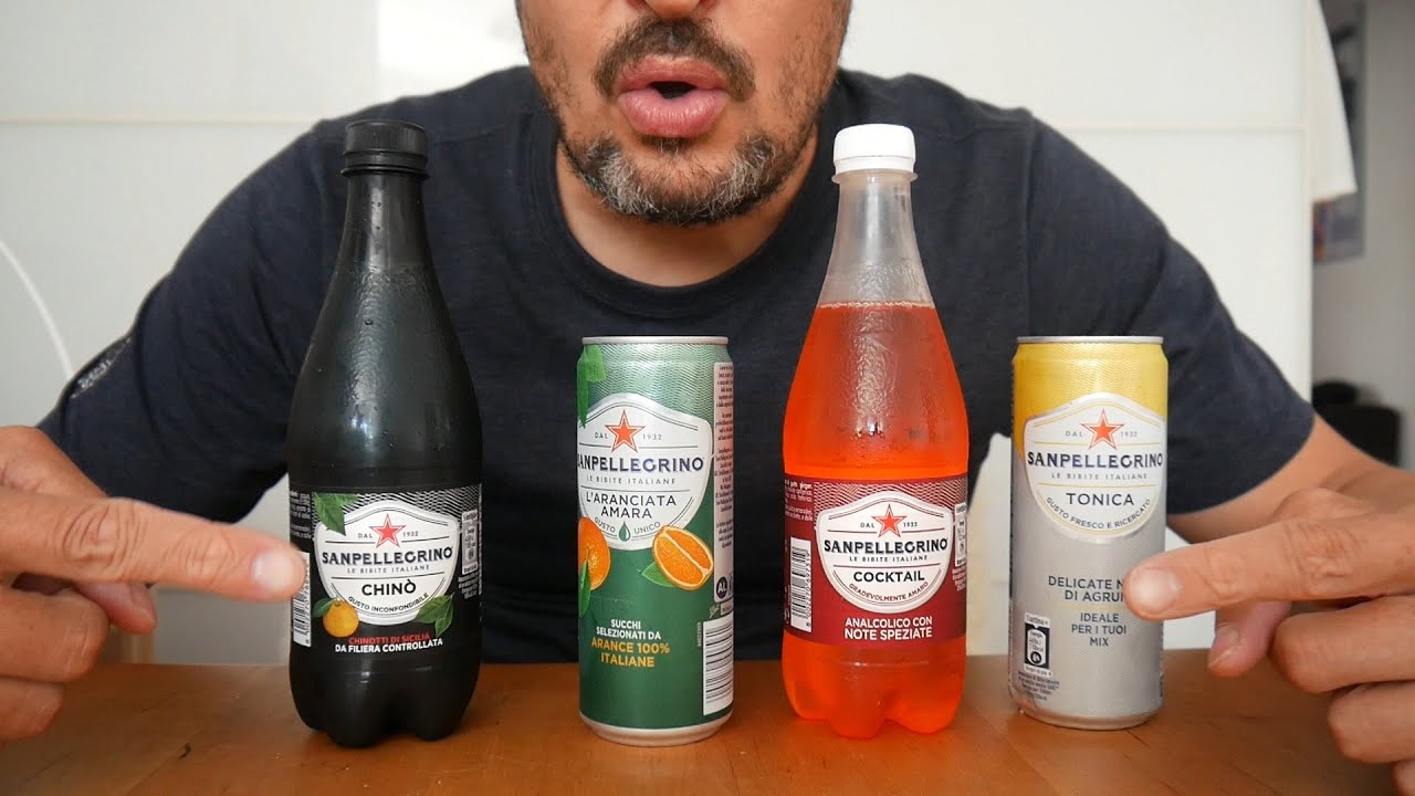 ASMR Drinking Sounds &ndash; San Pellegrino Italian Lemonade &ndash; 4 funky flavors