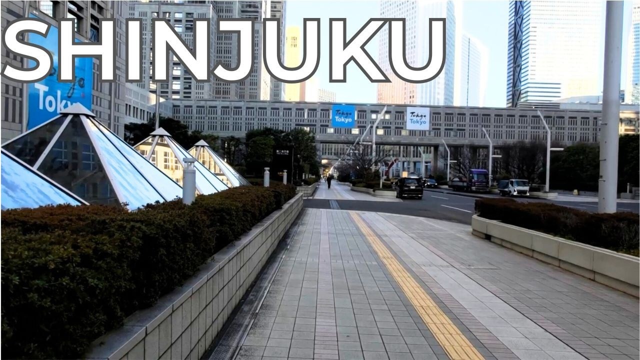 Tokyo Shinjuku Morning Walk | No Music, Ambient Sounds