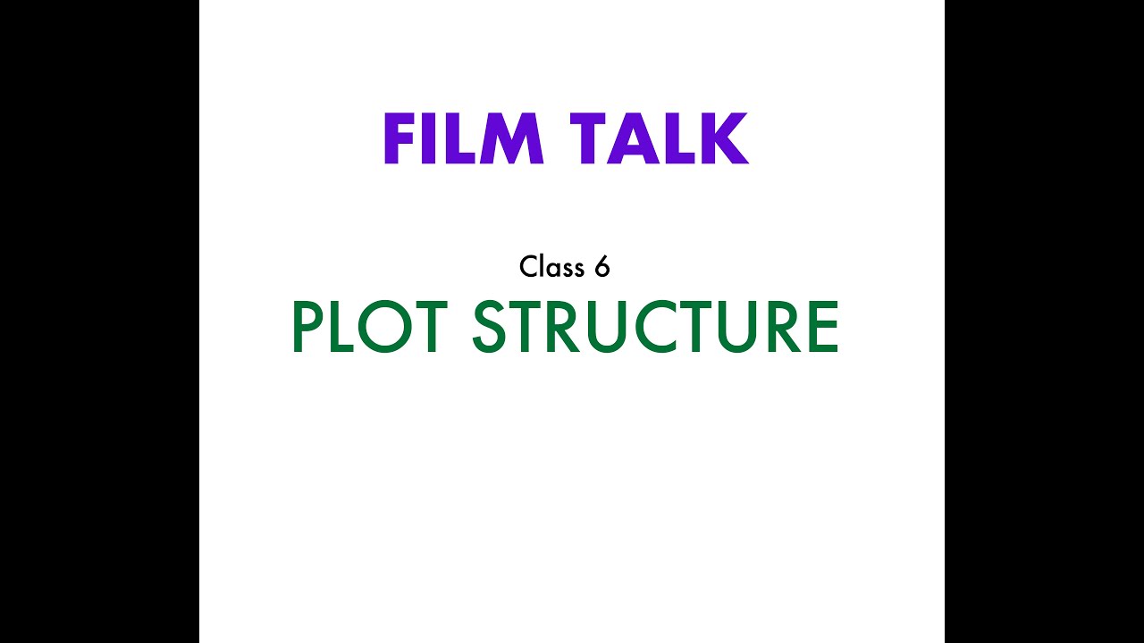 Film Talk with Bob Dutton - Class 6: Plot Structure