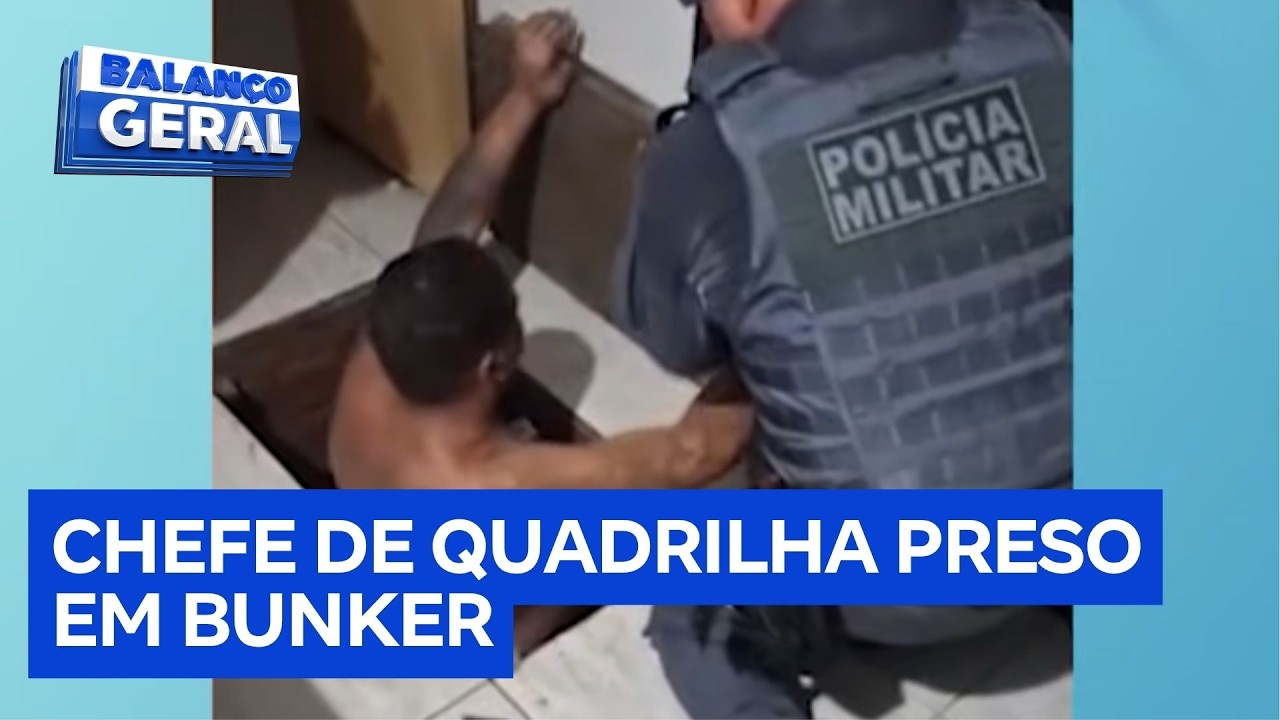 Polícia encontra bunker em chácara e prende chefe do crime em esconderijo