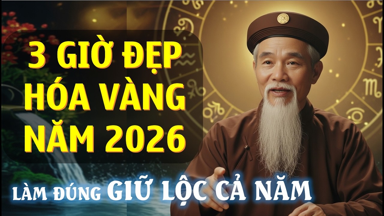 Hóa vàng SÁNG hay CHIỀU Tốt hơn? – 3 GIỜ ĐẸP GIỮ LỘC NĂM BÍNH NGỌ 2026