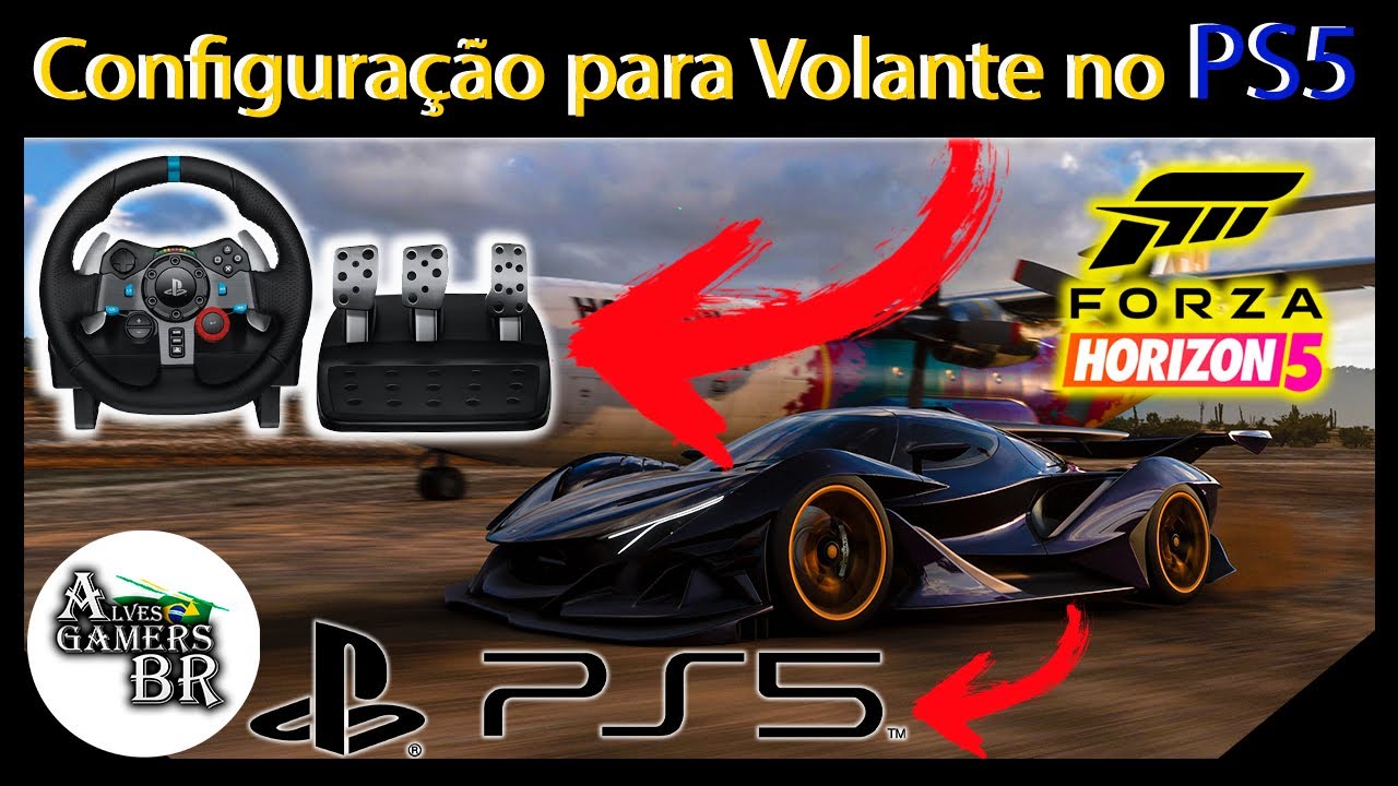 Como configurar o volante no jogo Forza Horizon 5 | PS5 | GAMEPLAY | TUTORIAL