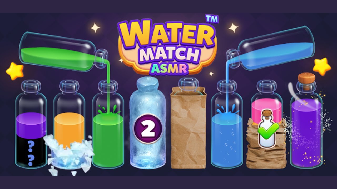 Water Match Gameplay | ASMR Water Sort Puzzle