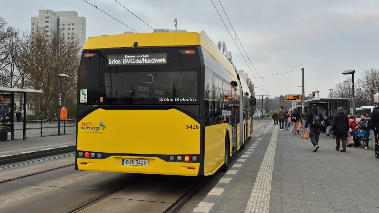 Bus Berlin|Aussetzerfahrt im 256E von Lichtenb./Siegfriedstr. bis S Hohenschönhsn. im Solaris GE20