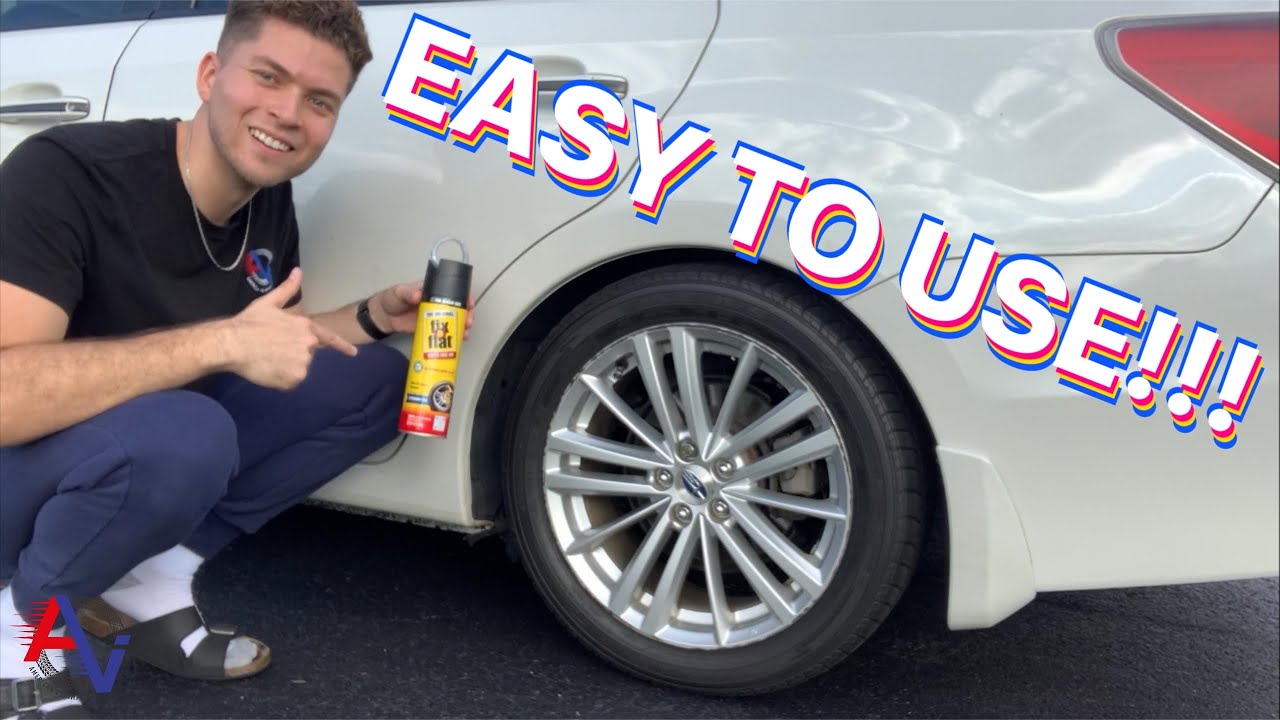 How to Use Fix a Flat Quick and Easy! | For Slow Air Leaks and Small Punctures!