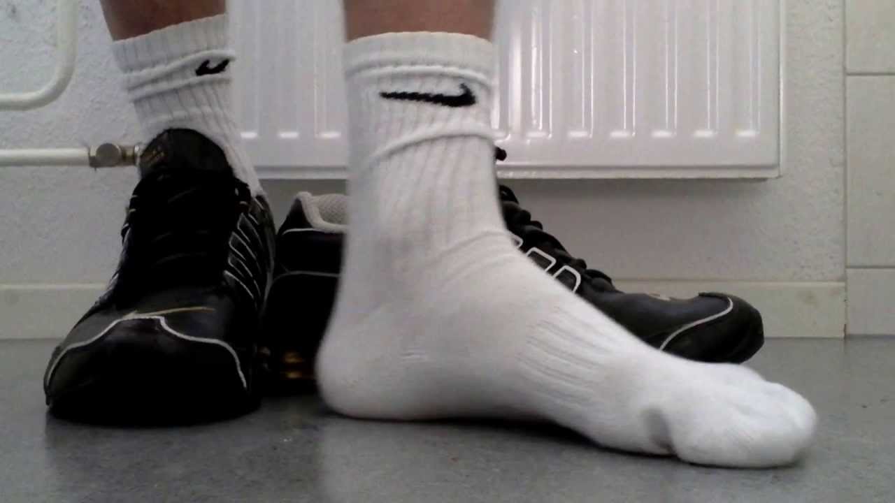 Black Nike Shox NZ Dirty Socks