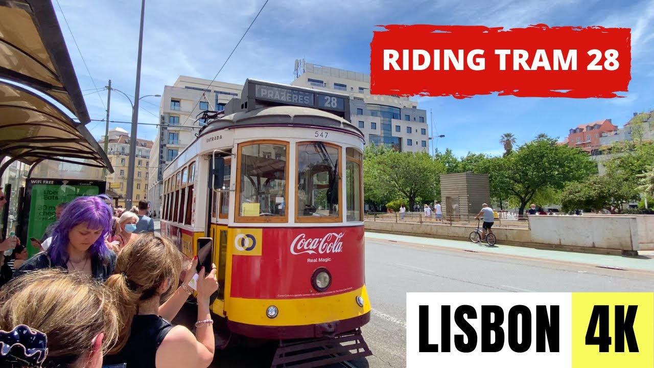 LISBON, PORTUGAL 🇵🇹 [4K] Riding TRAM 28 — July 2022
