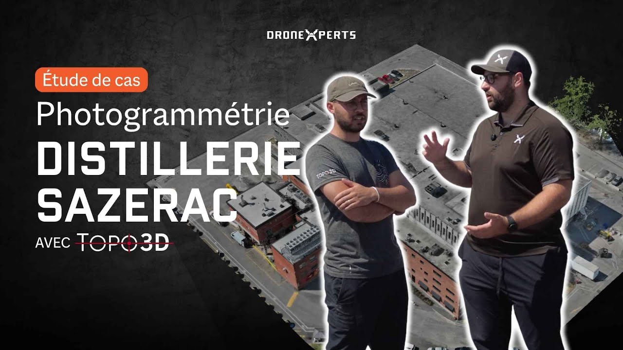 Étude de cas : Modélisation 3D de la Distillerie Sazerac. - Collaboration DroneXperts x TOPO 3D