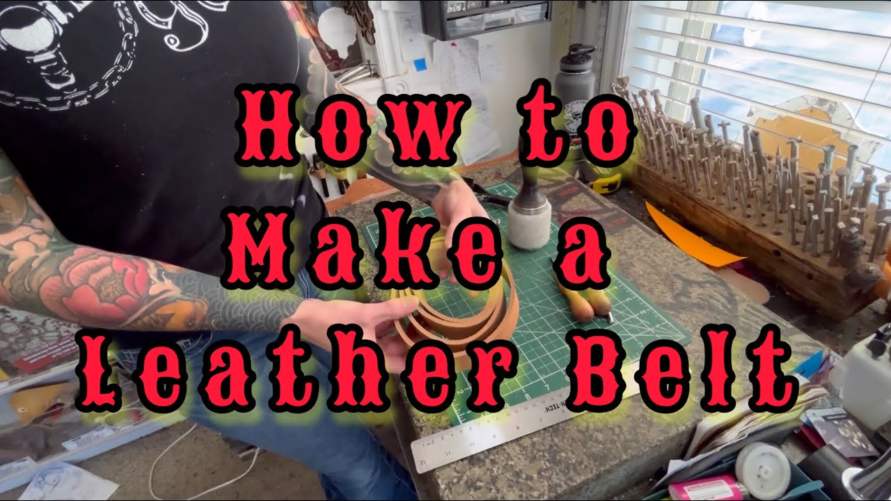 How to make a Leather Belt … BEST GIFT EVER !