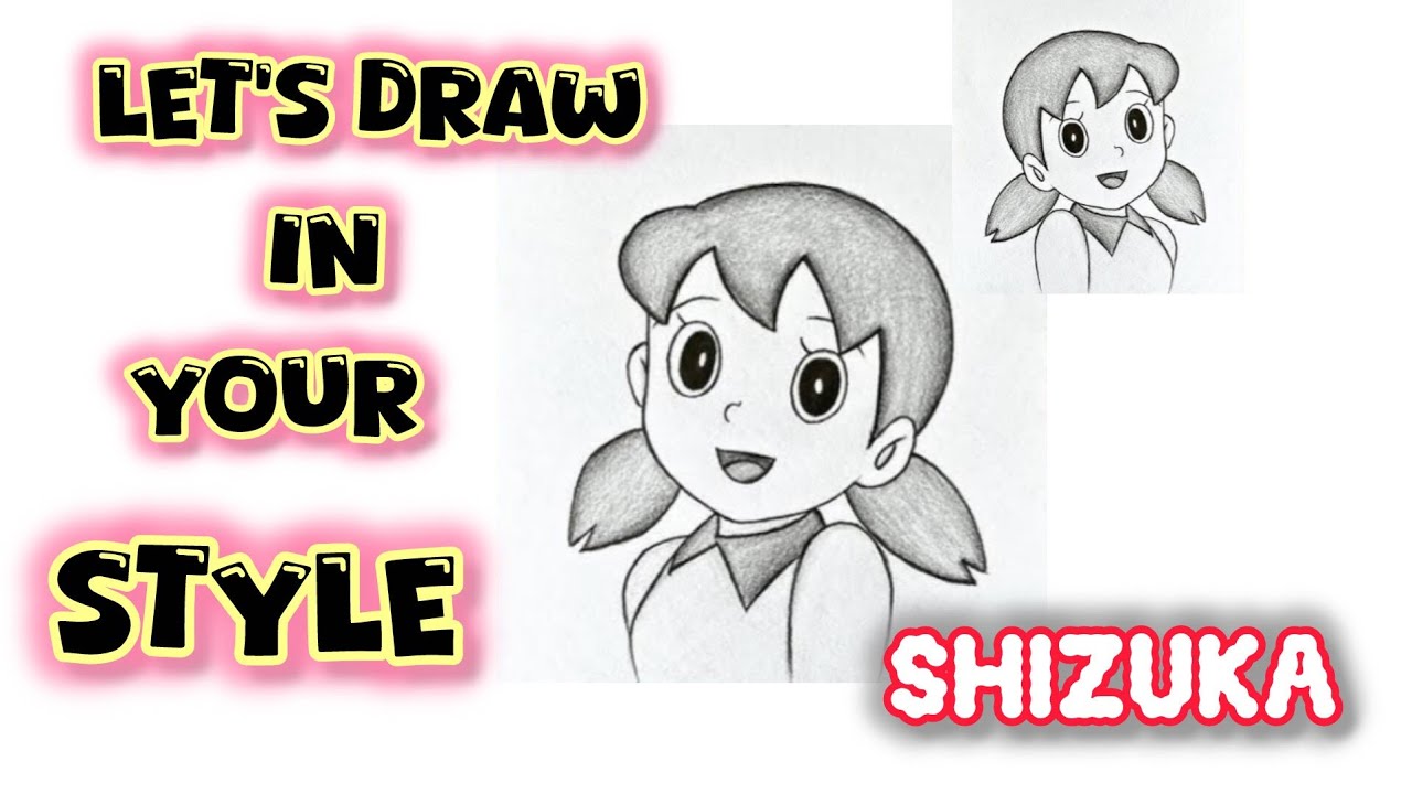 Cute cartoon drawing #shizuka #doraemon 