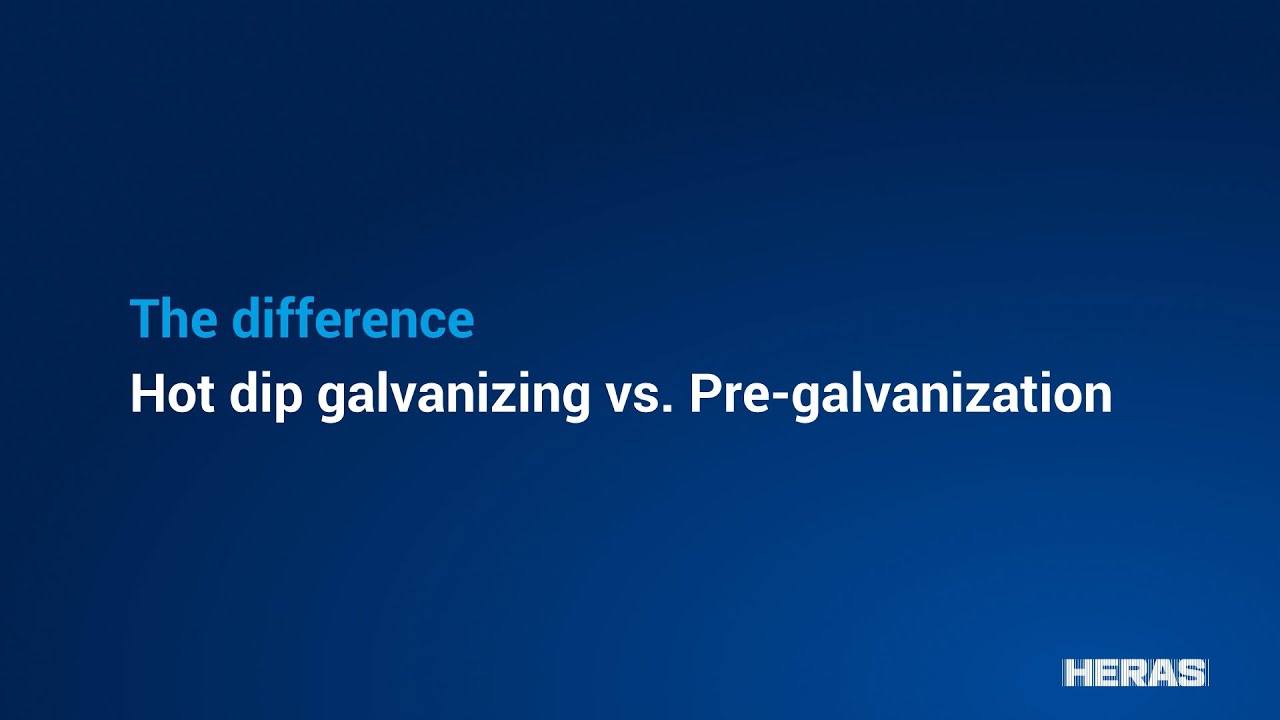 Hot dip galvanizing vs. Pre-galvanize