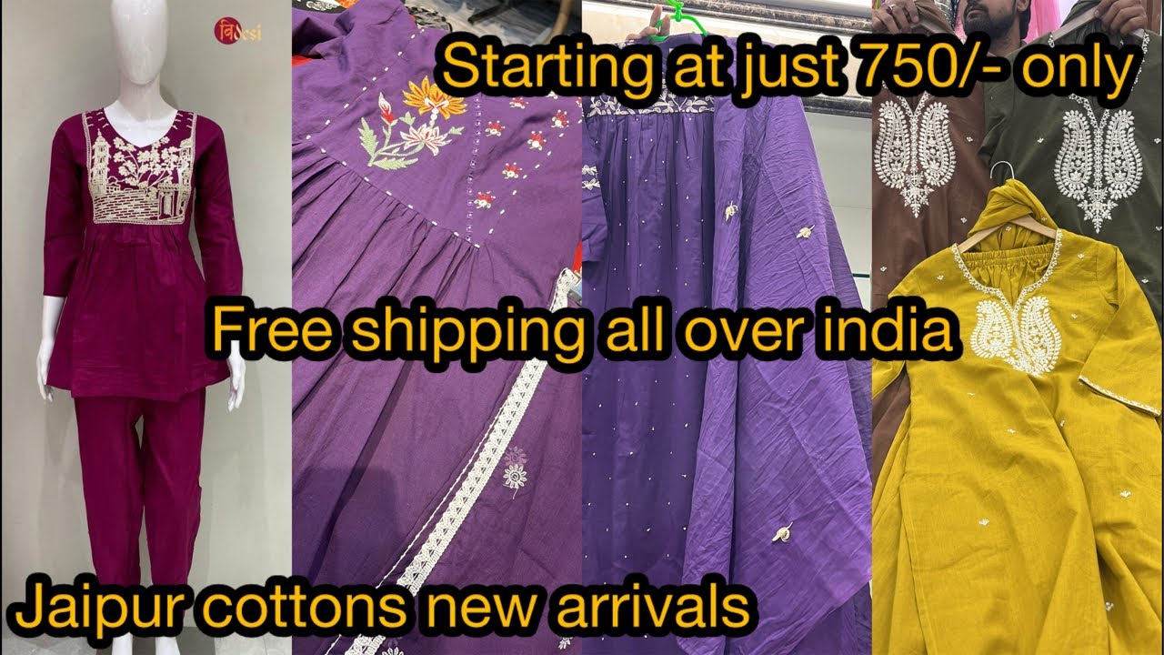 Jaipur cotton new arrivals starting at just 780rs only free shipping all over india cell:9014200295