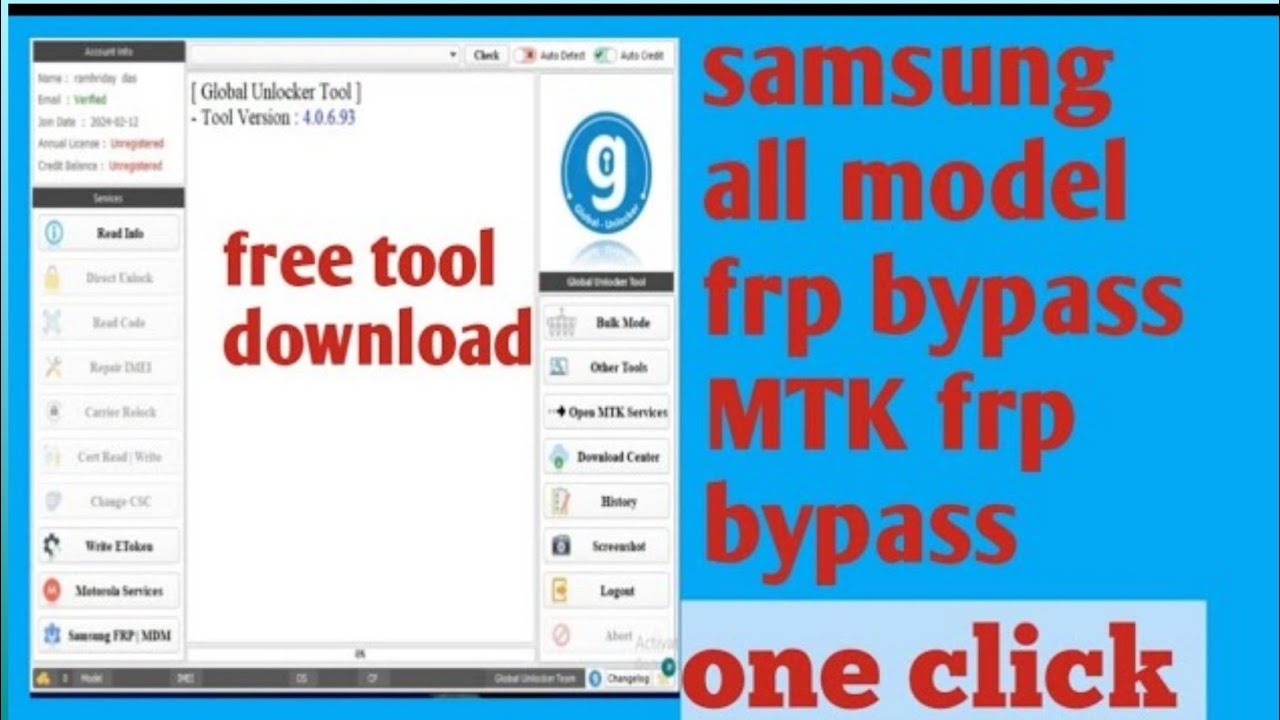 Free tool download Global tool samsung frp tool 2024