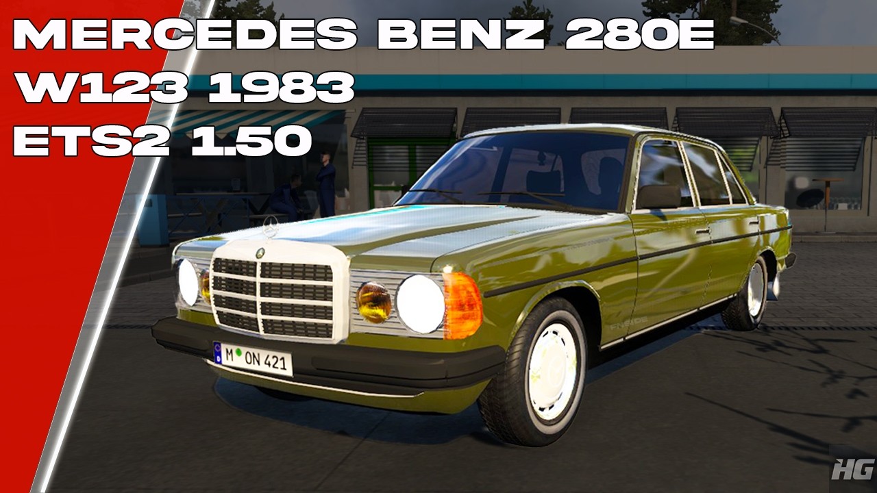 Mercedes Benz 280E W123 1983 (ETS2 1.50) | Euro Truck Simulator 2 | ETS 2 | Car Mod