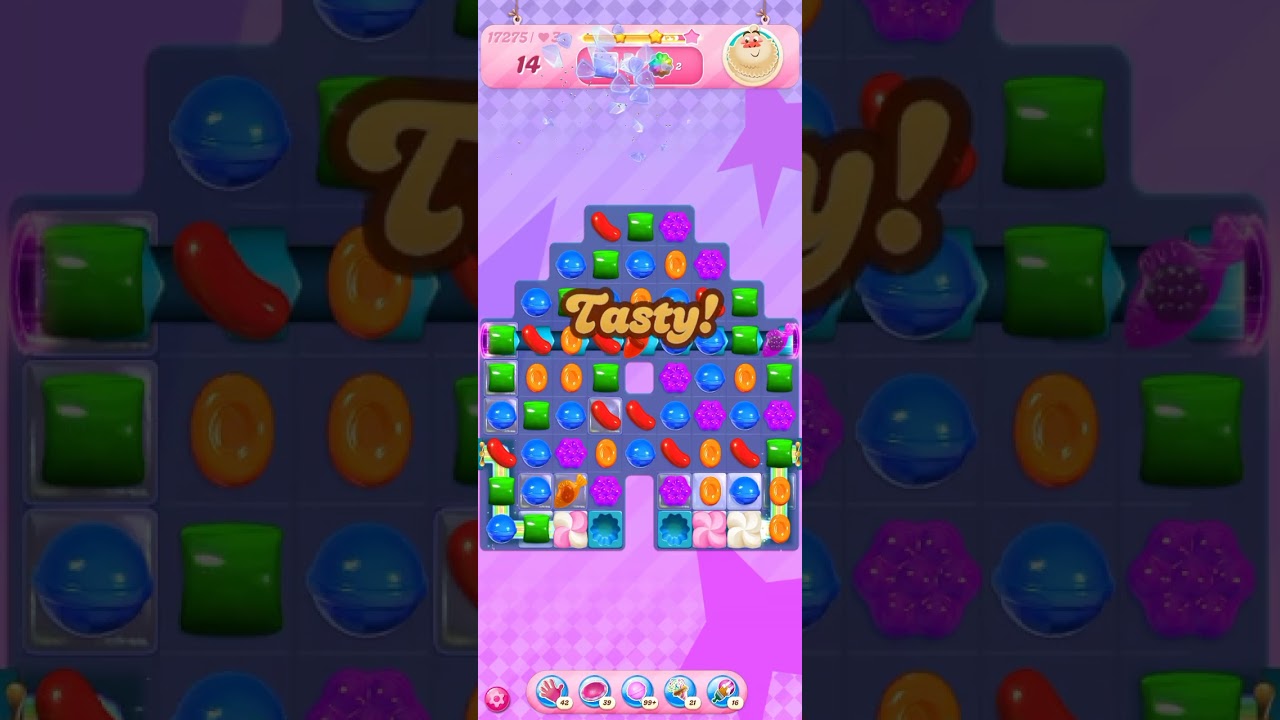 Candy Crush Saga Level 17275 without boosters 糖果大爆險  कैंडी क्रश सागा #candy