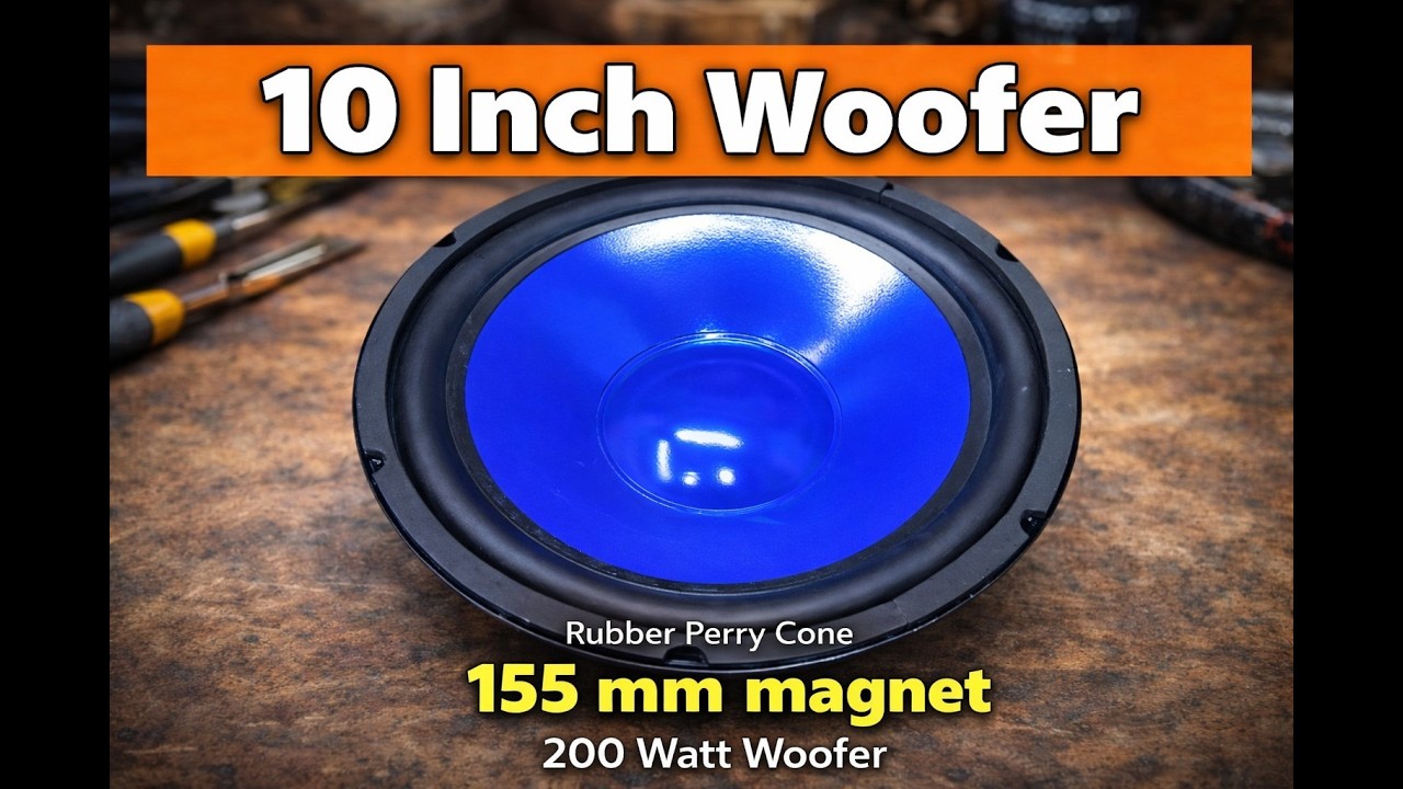 10 Inch Woofer || 155MM Magnet || Rubber Perry Cone || 200 Watt || Tech Sarvodaya Brothers