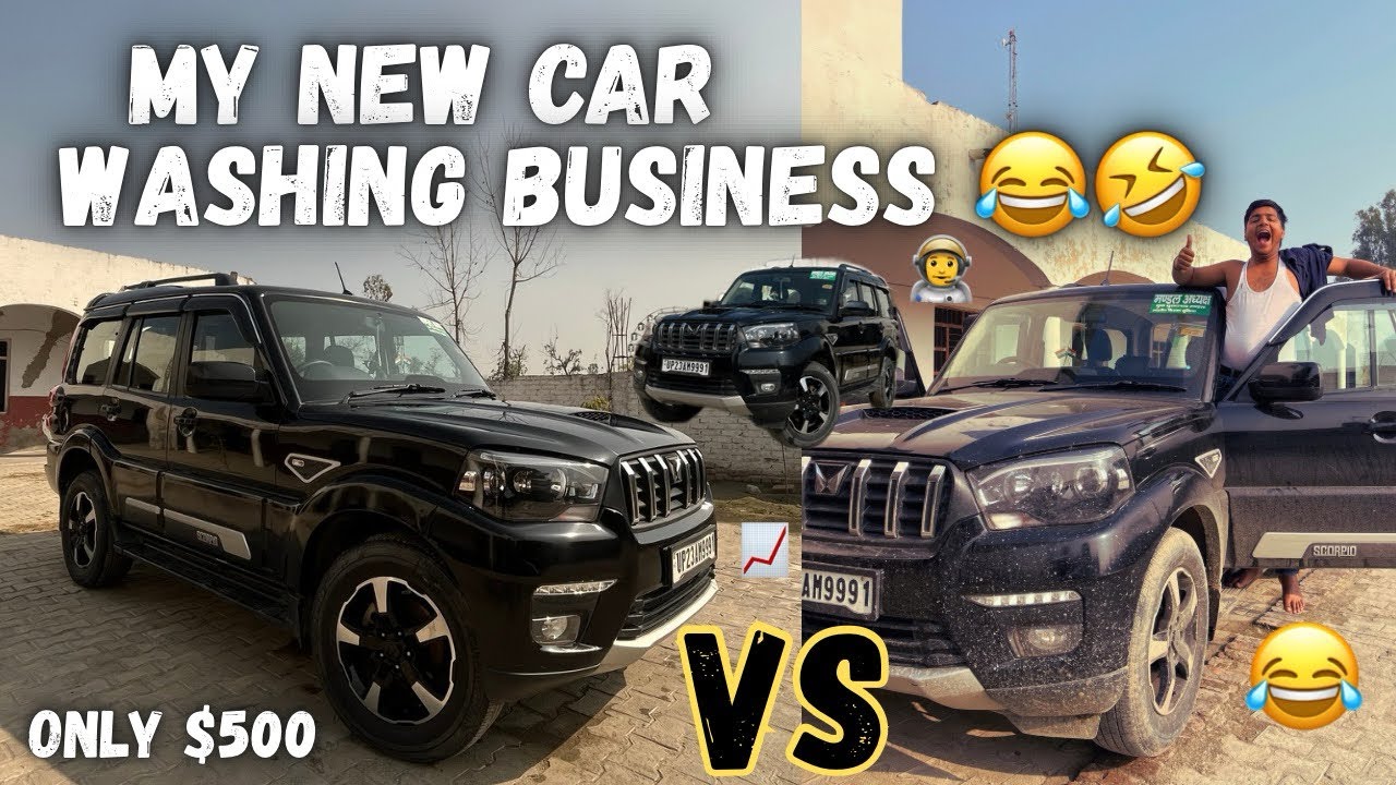 MY NEW BUSINESS AS A CAR WOSHER 😂 