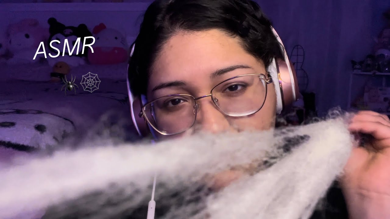 halloween asmr 🕷️ cleaning the webs off you 🕸️ (personal attention, visual triggers)