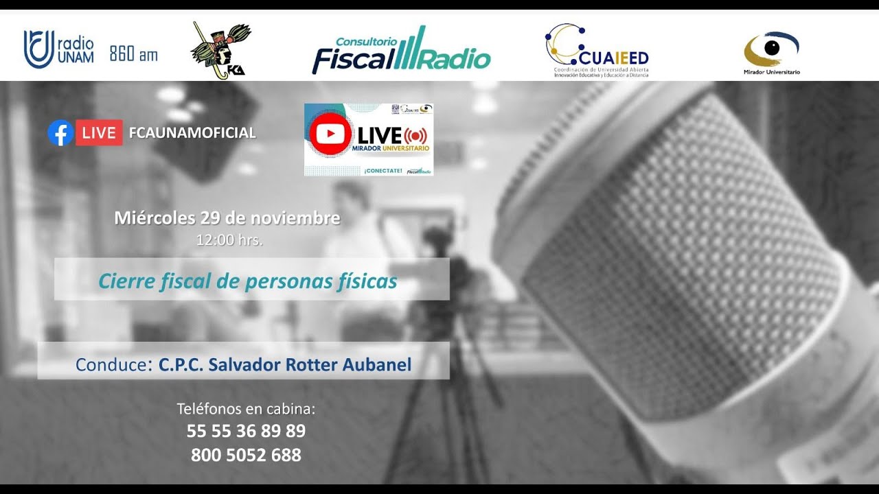 Cierre fiscal de personas físicas | 22NOV23 | Consultorio Fiscal Radio