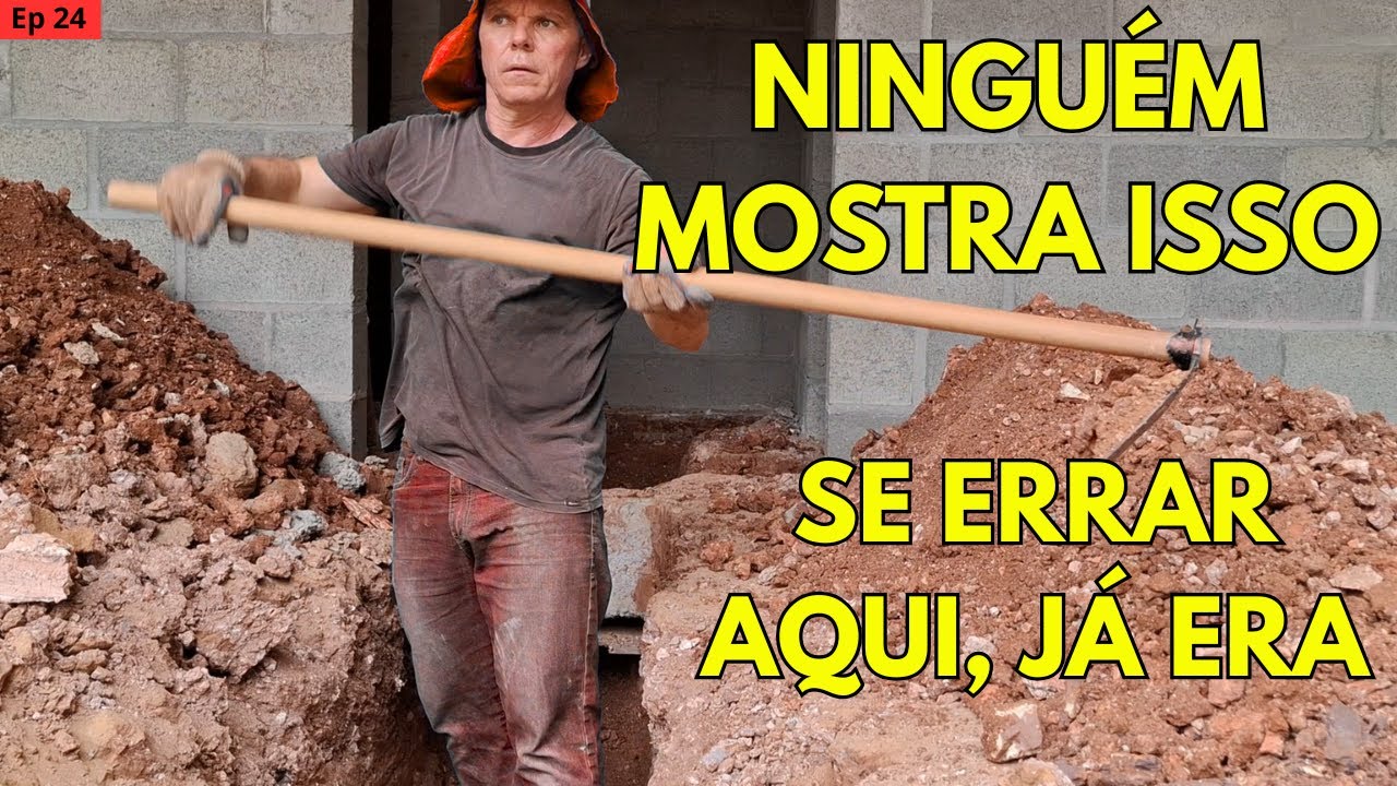 Se errar aqui, já era! A parte que ninguém mostra na obra