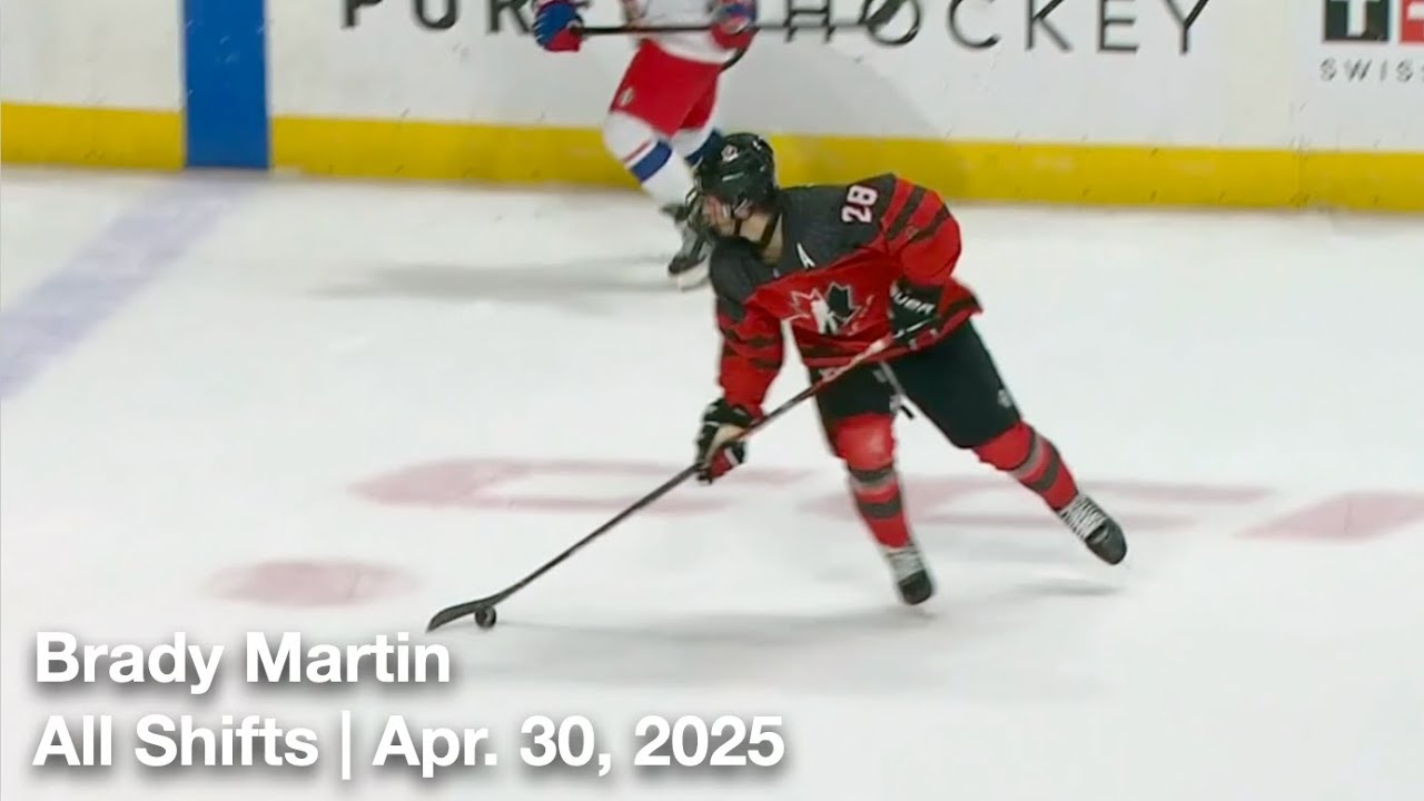 Brady Martin (CAN28) | All Shifts | Canada vs. Czechia | 4 30 2025 | U18 World Championship