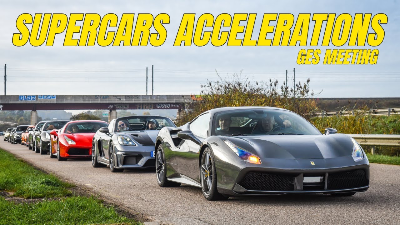 ACC&Eacute;L&Eacute;RATIONS DE VOITURES DE SPORT 🤯 Grand-Est-Supercars Meeting !