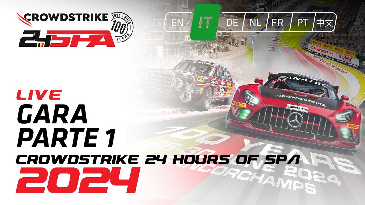 GARA | PARTE 1 | CrowdStrike 24 Hours of Spa | Fanatec GT Europe 2024 (Italiano)
