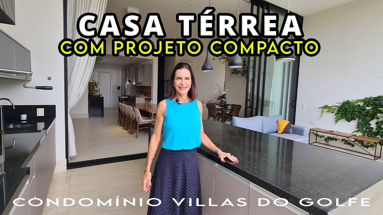 CASA TÉRREA E INTEGRADA NO CONDOMÍNIO VILLAS DO GOLFE