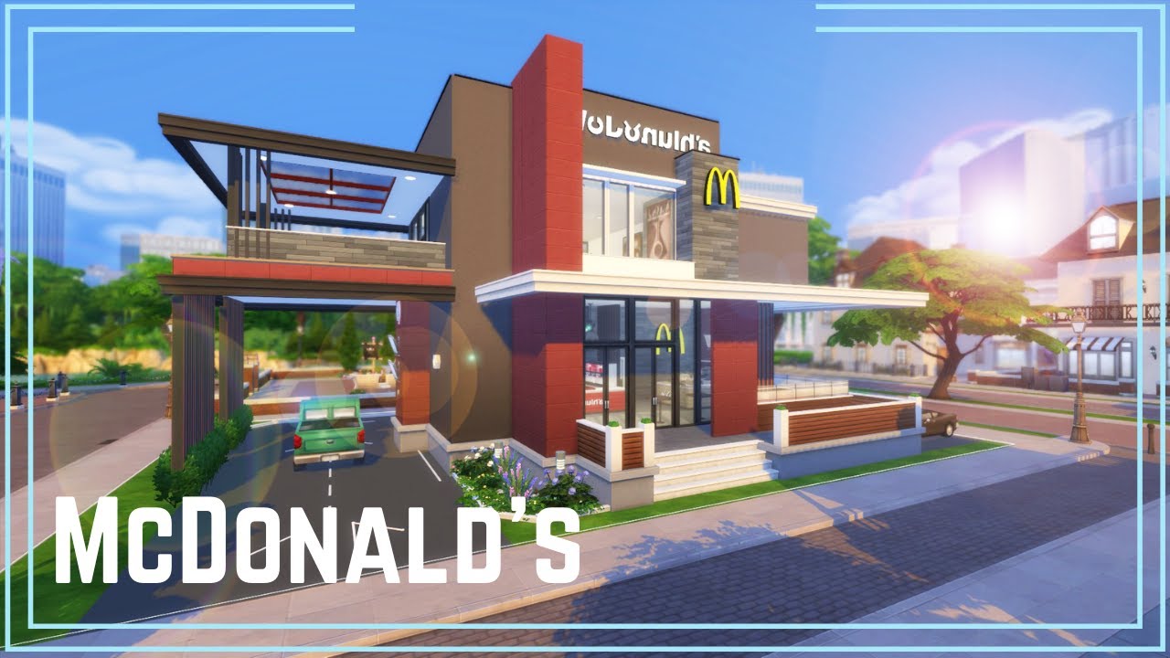 🍽 McDonald's | Contains CC | The Sims 4 Speed Build