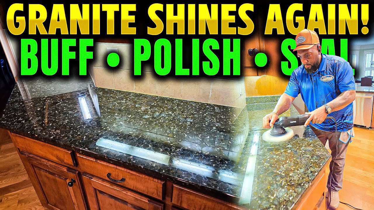  Granite Countertop Clean, Buff, Polish & Seal | Lawrenceville GA | Repeat Client Success