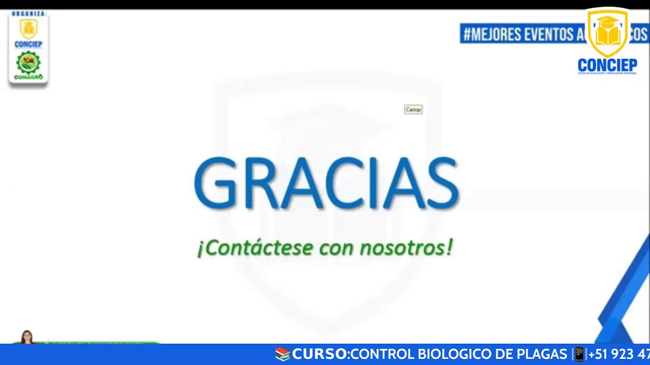 📚𝗖𝗨𝗥𝗦𝗢:CONTROL BIOLOGICO DE PLAGAS📚