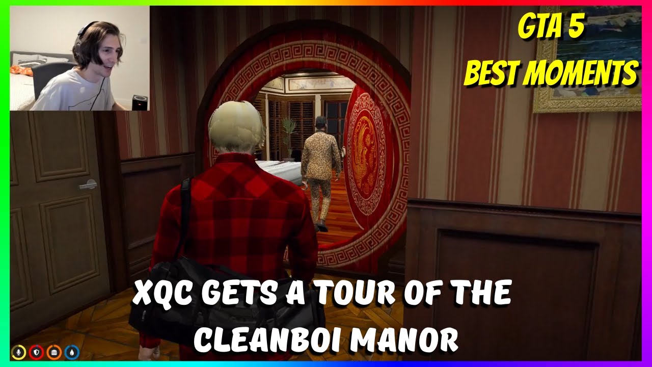 XQC Reaction to the Cleanboi Manor | GTA 5 RP NoPixel