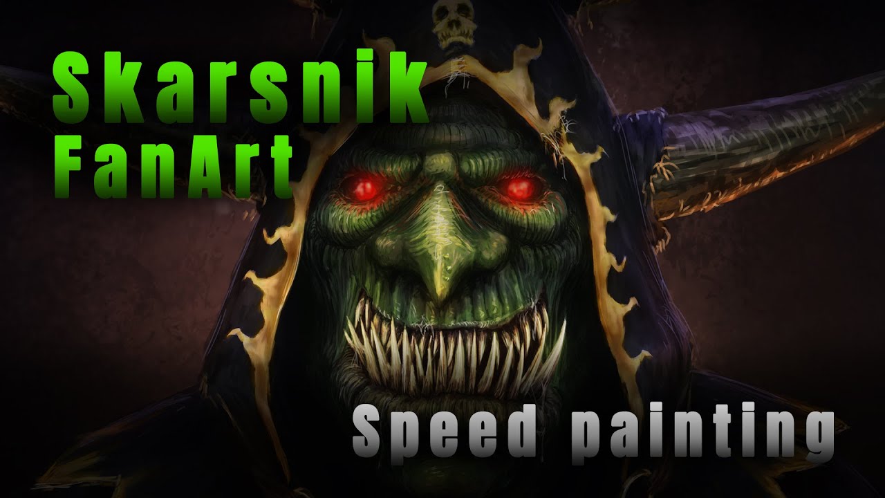 Skarsnik from Warhammer - FanArt (Speed painting)