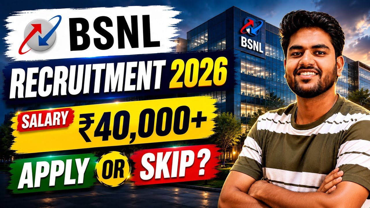 BSNL Recruitment 2026 For JTO Role | BSNL JTO Notification, Salary & How to Apply