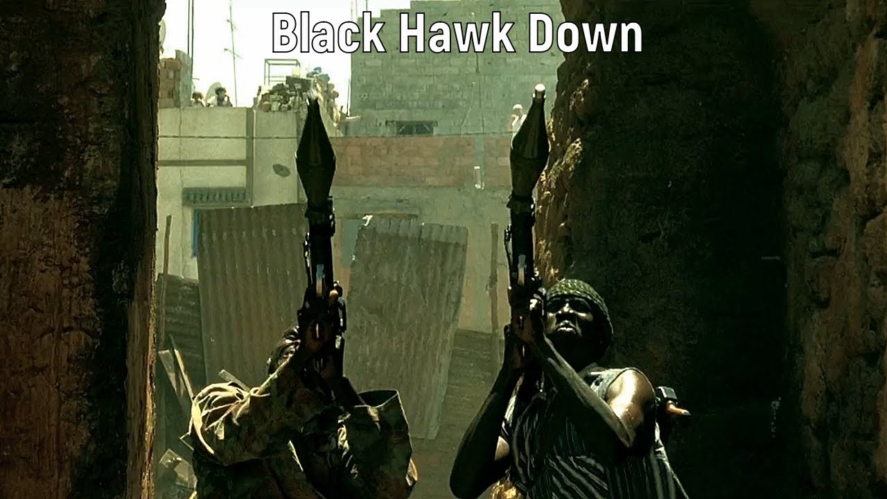 Black Hawk Down - Second fall. Shooting down the second Black Hawk