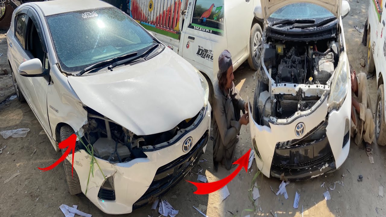 How To Repair Accident Aqua And Fielder Car Restoration In Local Workshop