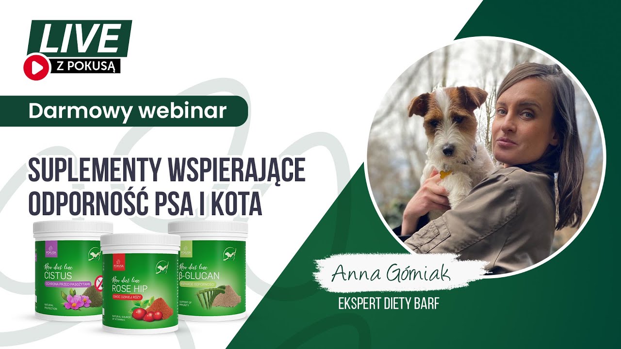 Webinar z Barfnymi Korepetycjami: Suplementy wspierające odporność psa i kota