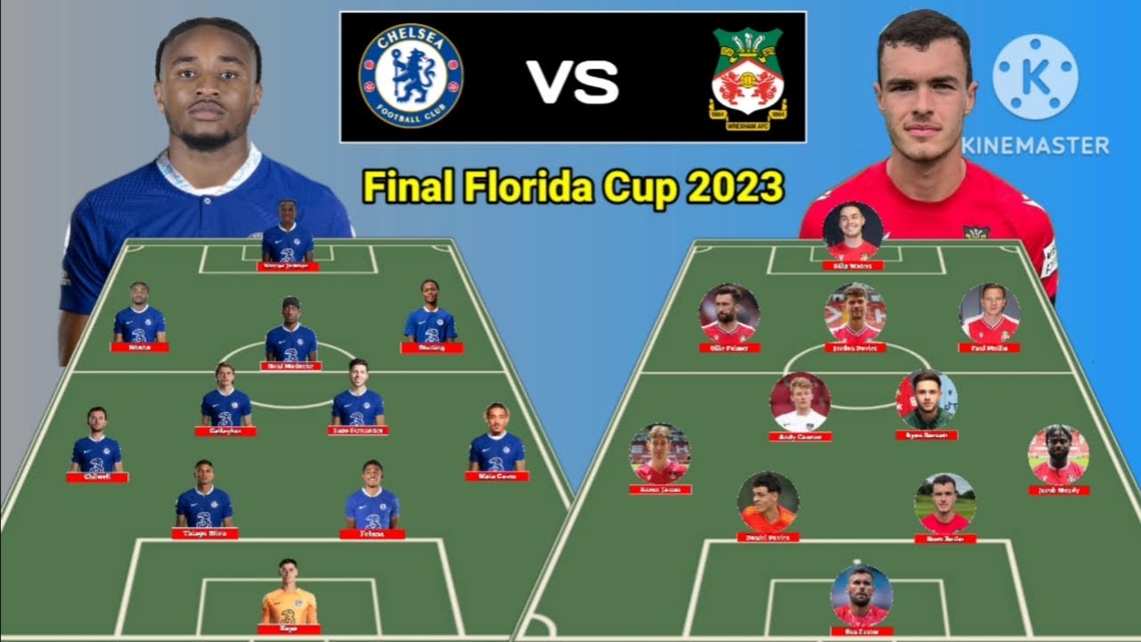 Head To Head Line Up Chelsea vs Wrexham Final Florida Cup 2023