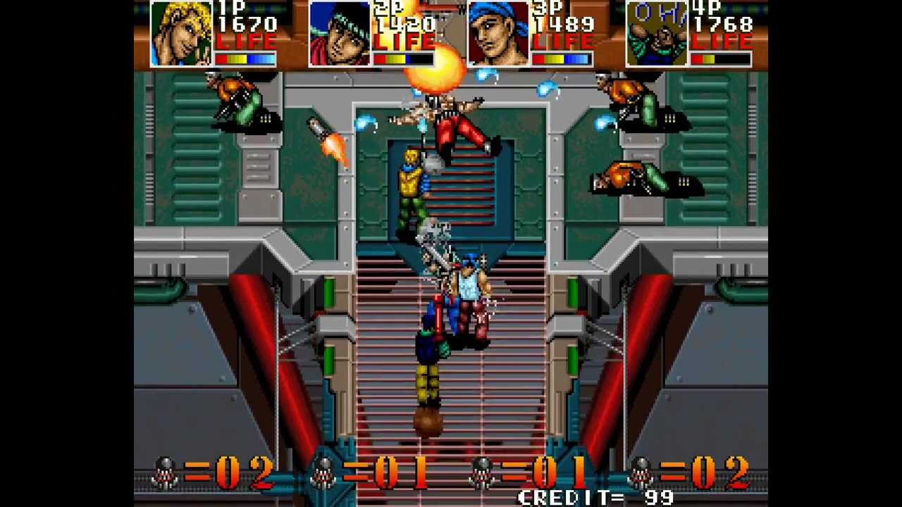 Thunder Zone/Desert Assault 4 player Netplay arcade game