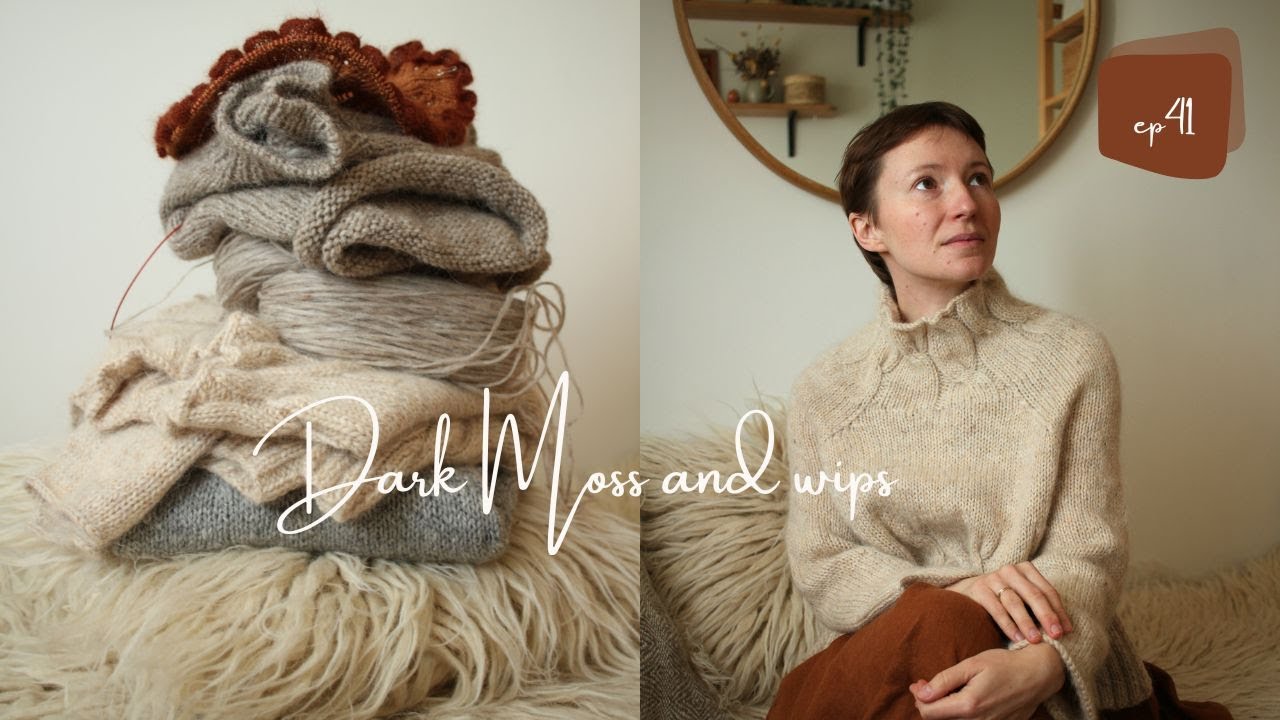 ep41 | on and off my needles in January | dark moss, versal and parnassia