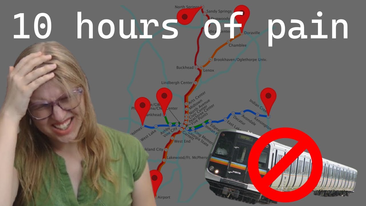 Можно ли посетить все конечные станции MARTA, не пользуясь метро? | Безумные путешествия 004