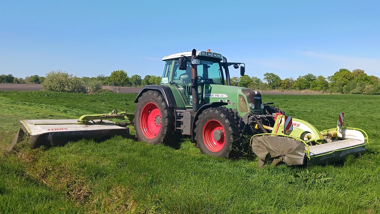 1. Schnitt 2025 in Ostfriesland: Mähen, Wenden und Schwadern! | Gras 2025