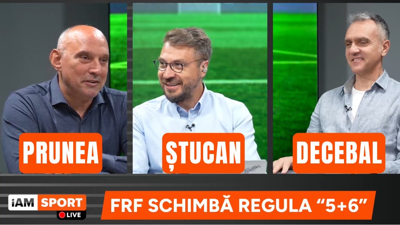 iAMsport LIVE - 25 aprilie | Demisionarul Șumudică rămâne la Rapid. Prunea și Decebal, în studio